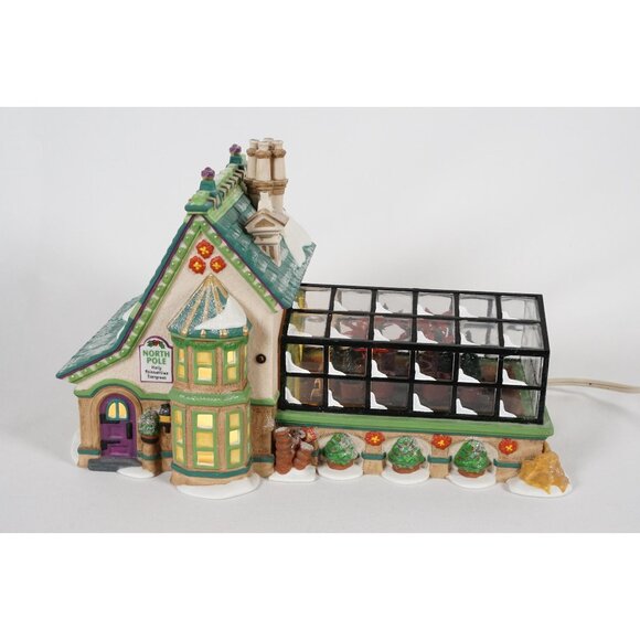 Department 56 Other - Department 56 Mrs. Claus' Greenhouse #56395 North Pole Lighted Building w/ Box